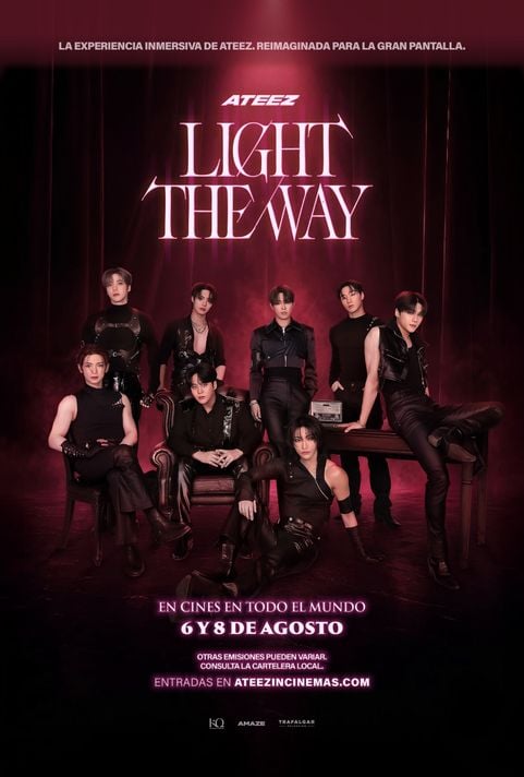 ATEEZ: Light the Way Poster — Now playing in Cali 2026-08-05