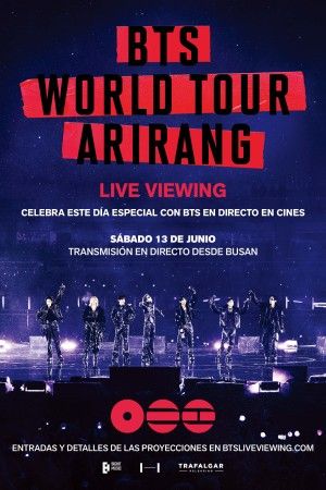 BTS World Tour Arirang Poster — Now playing in Cali 2026-06-12