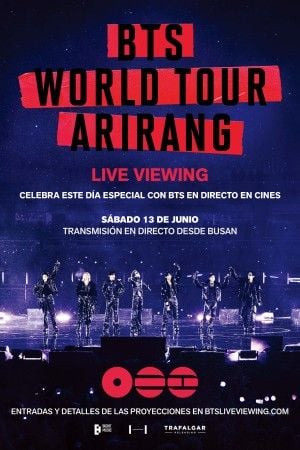 BTS World Tour Arirang Poster — Now playing in Cali 2026-06-12