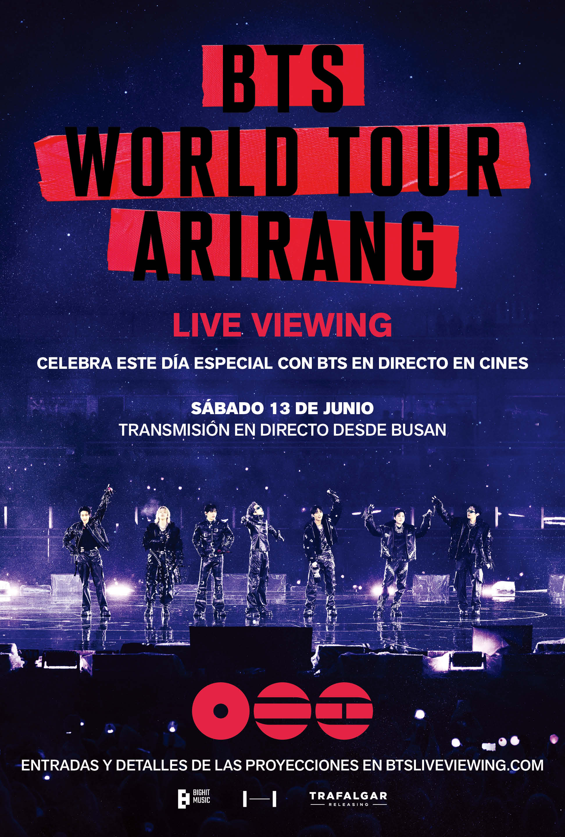 BTS World Tour 'Arirang' — Live Viewing Poster — Now playing in Bucaramanga 2026-06-12