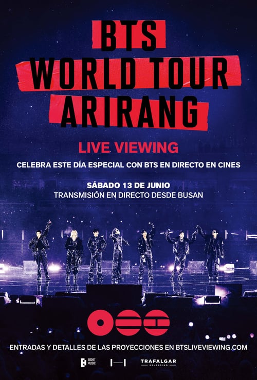 BTS World Tour 'Arirang' — Live Viewing Poster — Now playing in Barranquilla 2026-06-12