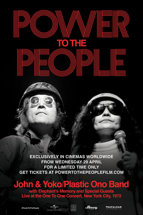 Póster de Power to the People: John & Yoko Live in NYC — En cartelera hoy en Cartagena 2026-04-28