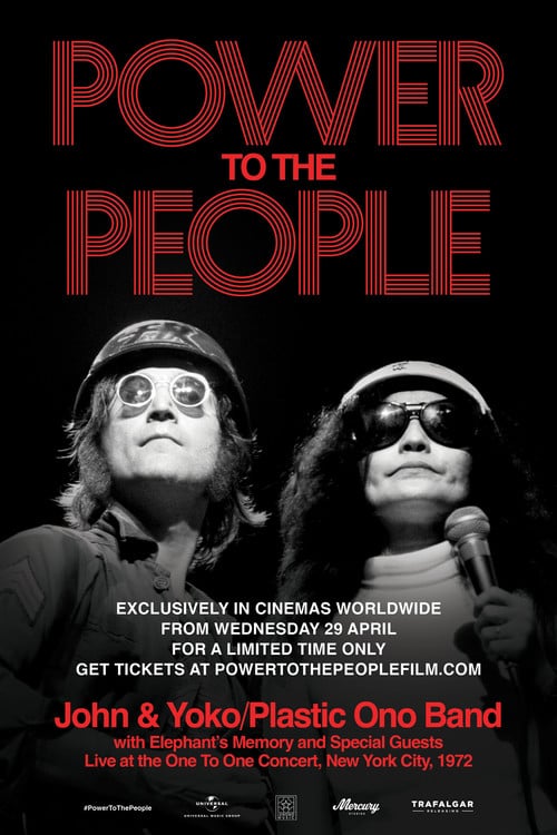 Póster de Power to the People: John & Yoko Live in NYC — En cartelera hoy en Cartagena 2026-04-28