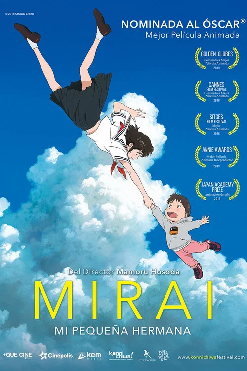 Póster Miraï: mi pequeña hermana — Cartelera Cinépolis Hayuelos Colombia Bogotá